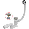 Сифон ALCAPLAST A505CKM-120 для ванны CLICK/CLACK, металл, 1200 мм