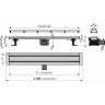 Водоотводящий желоб ALCAPLAST FIT&GO APZ13-DOUBLE9-750 с двухсторонней решеткой DOUBLE