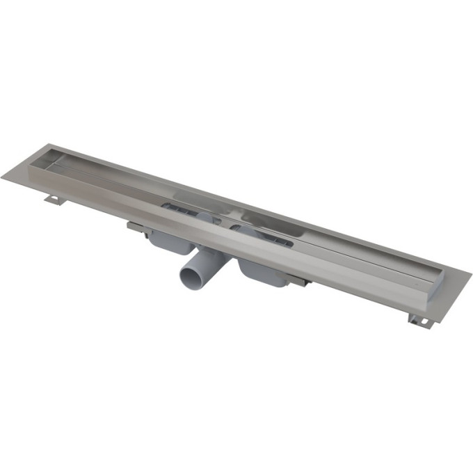 Водоотводящий желоб ALCAPLAST APZ106-550 PROFESSIONAL с порогами для цельной решетки, низкий, горизонтальный слив