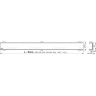 Водоотводящий желоб ALCAPLAST APZ1006S-550 PROFESSIONAL с порогами для цельной решетки, вертикальный слив
